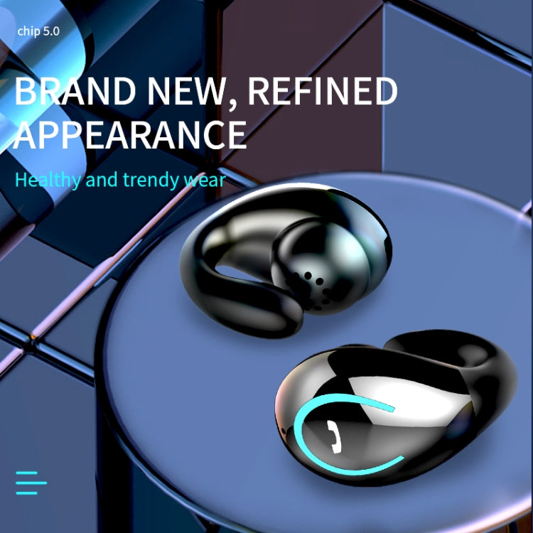 YX08 Ultra-light Ear-hook Wireless V5.0 Bluetooth Earphones Ear Clip Stereo Bluetooth Headset with Mic(Grey) - Bluetooth Earphone by PMC TechLife | Online Shopping South Africa | PMC TechLife