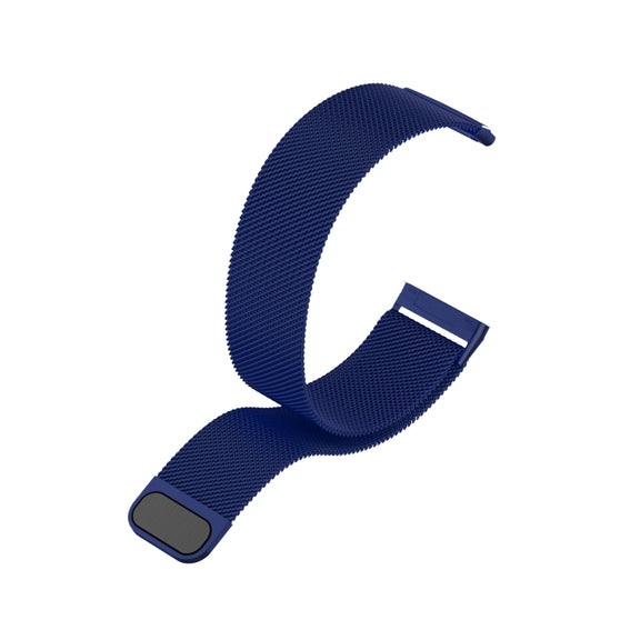 For Fitbit Versa 3 Milanese  Watch Band, Size:L 230mm(Blue)