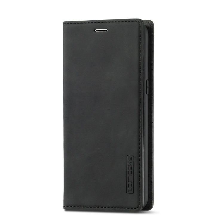 For Samsung Galaxy S8 LC.IMEEKE Strong Magnetism Ultra-thin Horizontal Flip Shockproof Matte TPU + PU Leather Case with Holder & Card Slots & Wallet(Black) - Galaxy Phone Cases by LC.IMEEKE | Online Shopping South Africa | PMC TechLife | Buy Now Pay Later Mobicred