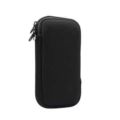 Universal Elasticity Zipper Protective Case Storage Bag with Lanyard For 6.7-6.9 inch Smart Phones(Black) - iPhone 12 Pro Max Cases by PMC Jewellery | Online Shopping South Africa | PMC Jewellery | Buy Now Pay Later Mobicred