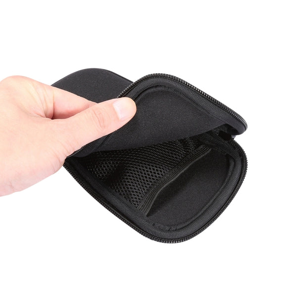 Universal Elasticity Zipper Protective Case Storage Bag with Lanyard For 6.7-6.9 inch Smart Phones(Black)