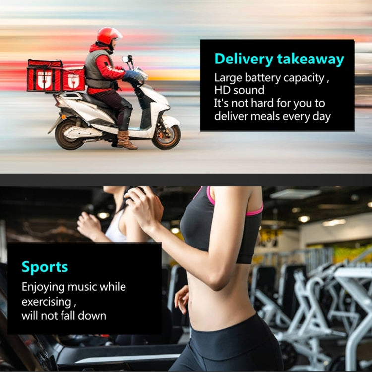 F910 Bluetooth 5.0 Hanging Ear Style Dual Mic Noise Cancelling Bluetooth Earphone(Black) - Bluetooth Earphone by PMC TechLife | Online Shopping South Africa | PMC TechLife