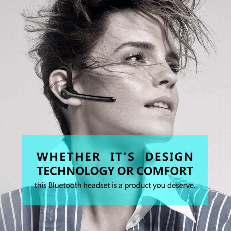 F910 Bluetooth 5.0 Hanging Ear Style Dual Mic Noise Cancelling Bluetooth Earphone(Black) - Bluetooth Earphone by PMC TechLife | Online Shopping South Africa | PMC TechLife