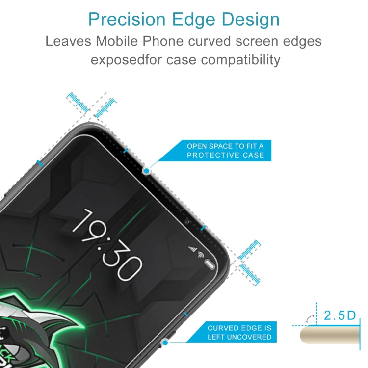 For Xiaomi Black Shark 3 Pro 50 PCS 0.26mm 9H 2.5D Tempered Glass Film