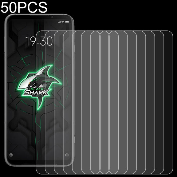 For Xiaomi Black Shark 3 Pro 50 PCS 0.26mm 9H 2.5D Tempered Glass Film