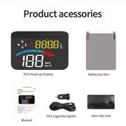 M16 Car HUD Head-up Display GPS Speed Meter Speed / Voltage