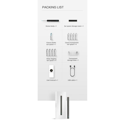 Bebird C3 Pro 2.4G 3.5mm Wireless Wifi High-definition Visual Ear Spoon 3 Million Pixels Out Ear Visual Ear Spoon(White) - free shipping - PMC Jewellery - Order now!