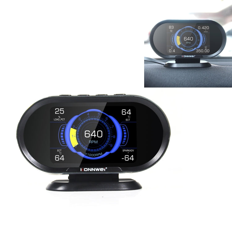 KONNWEI KW206 2 in 1 OBDII / EOBD12V Car Fault Scanner + 3.5 inch LCD Monitor - free shipping - PMC Jewellery - Order now!