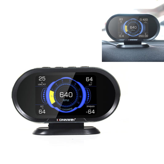 KONNWEI KW206 2 in 1 OBDII / EOBD12V Car Fault Scanner + 3.5 inch LCD Monitor - free shipping - PMC Jewellery - Order now!