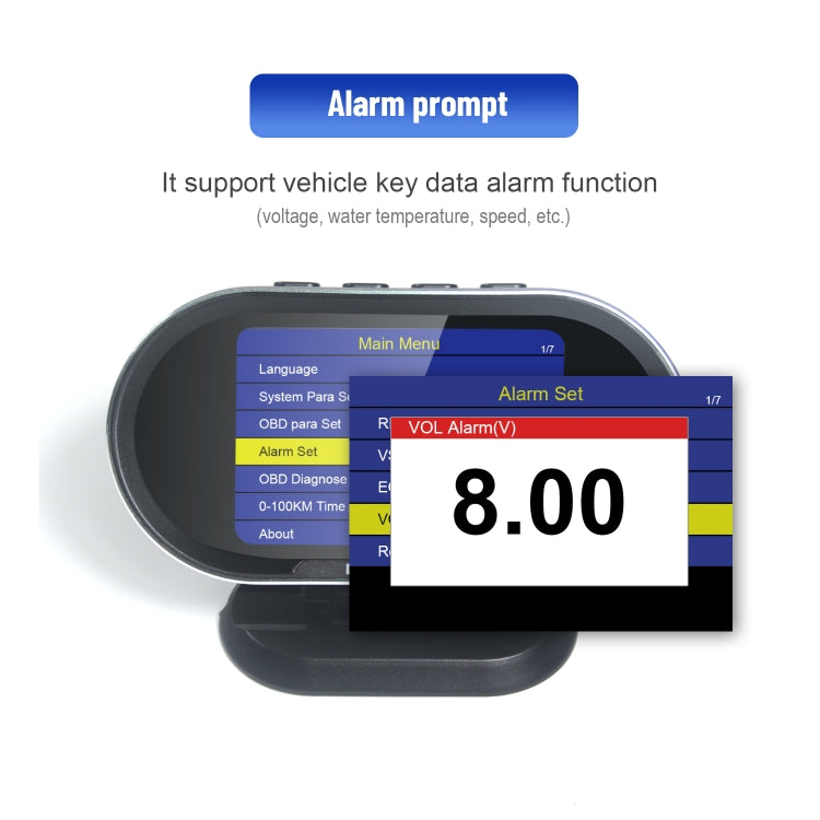 KONNWEI KW206 2 in 1 OBDII / EOBD12V Car Fault Scanner + 3.5 inch LCD Monitor - free shipping - PMC TechLife - Order now!