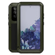 For Samsung Galaxy S20 FE LOVE MEI Metal Shockproof Waterproof Dustproof Protective Case with Glass(Army Green) - free shipping - PMC TechLife - Order now!