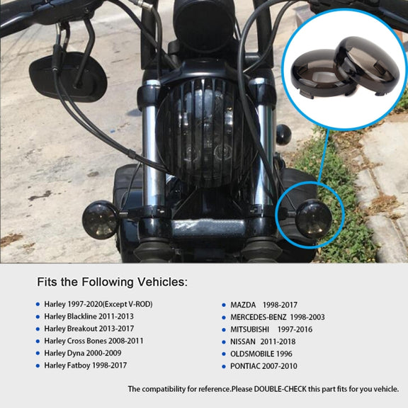4 PCS Motorcycle Front and Rear Turn Signal Cover / Turn Signal Shell for Harley