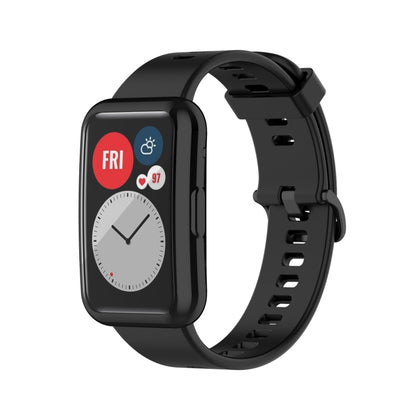 For Huawei Watch Fit Full Coverage TPU Protective Case Cover(Black) - Watch Cases by PMC Jewellery | Online Shopping South Africa | PMC Jewellery | Buy Now Pay Later Mobicred