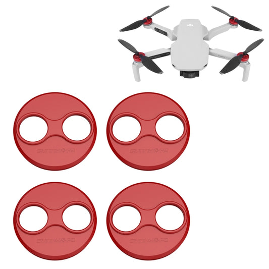 Sunnylife Dust-proof Waterproof Aluminum Alloy Motor Cover for DJI Mini 3 Pro/Mavic Mini/Mini SE(Red) - Other by PMC Jewellery | Online Shopping South Africa | PMC Jewellery | Buy Now Pay Later Mobicred