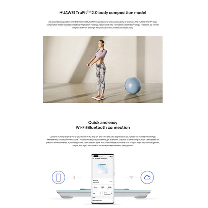Original Huawei Intelligent Body Fat Scale 3 Pro, Support Wifi & Bluetooth Connection - free shipping - PMC Jewellery - Order now!