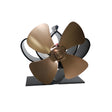 YL201 4-Blade High Temperature Metal Heat Powered Fireplace Stove Fan (Bronze) - free shipping - PMC TechLife - Order now!