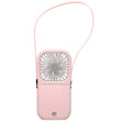 F20 Electroplating Handheld Fan Portable Desktop Folding Mute USB Hanging Neck Fan (Pink) - free shipping - PMC TechLife - Order now!