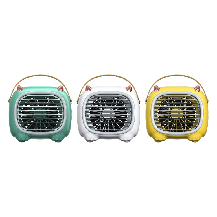 WK WT-F19 Little Monster Water Cooling Fan Desktop Fan (White)