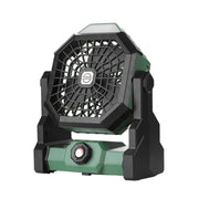 X3 Outdoor Portable Fan USB Charging Air Cooling Fan with LED Night Lamp (Green)