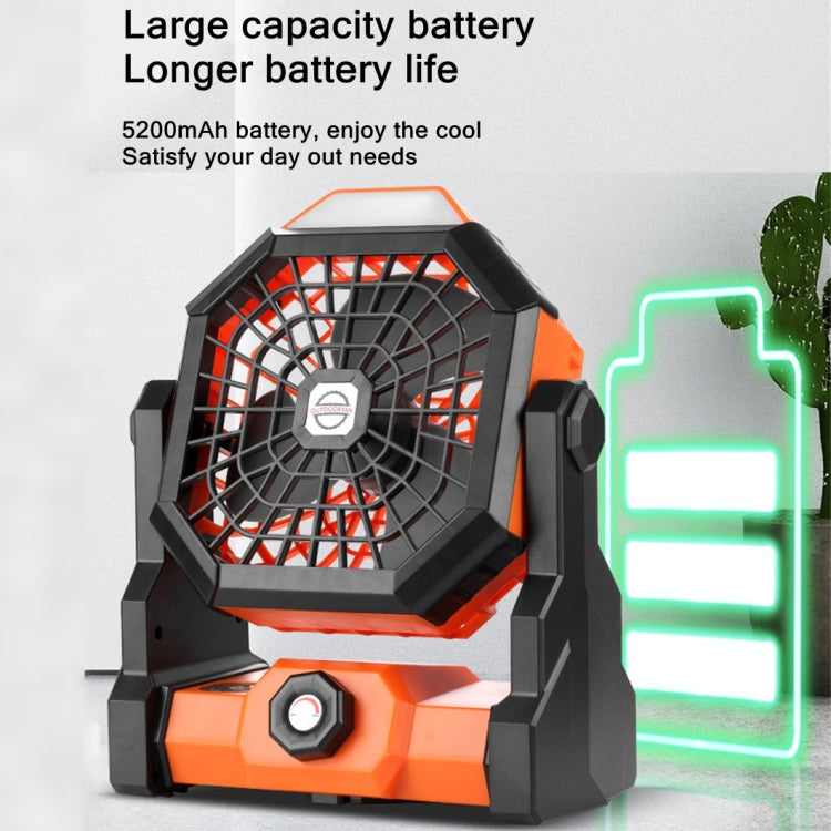 X3 Outdoor Portable Fan USB Charging Air Cooling Fan with LED Night Lamp (Green) - Electric Fans by PMC TechLife | Online Shopping South Africa | PMC TechLife | Buy Now Pay Later Mobicred