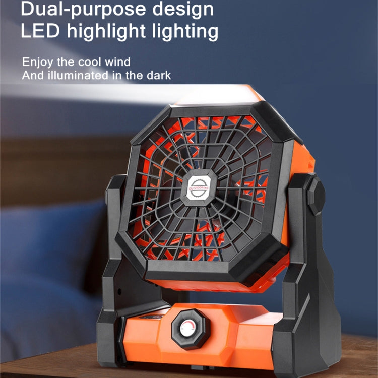 X3 Outdoor Portable Fan USB Charging Air Cooling Fan with LED Night Lamp (Green) - Electric Fans by PMC TechLife | Online Shopping South Africa | PMC TechLife | Buy Now Pay Later Mobicred