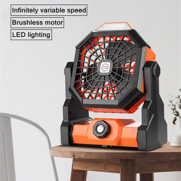 X3 Outdoor Portable Fan USB Charging Air Cooling Fan with LED Night Lamp (Green)