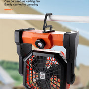 X3 Outdoor Portable Fan USB Charging Air Cooling Fan with LED Night Lamp (Green)