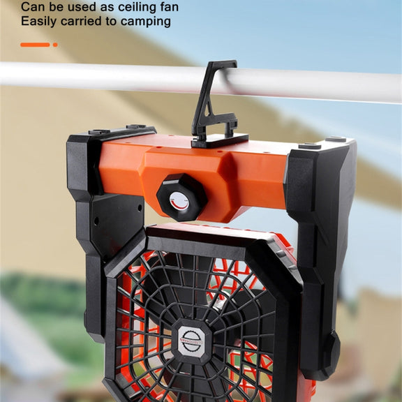 X3 Outdoor Portable Fan USB Charging Air Cooling Fan with LED Night Lamp (Green)
