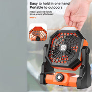 X3 Outdoor Portable Fan USB Charging Air Cooling Fan with LED Night Lamp (Green)