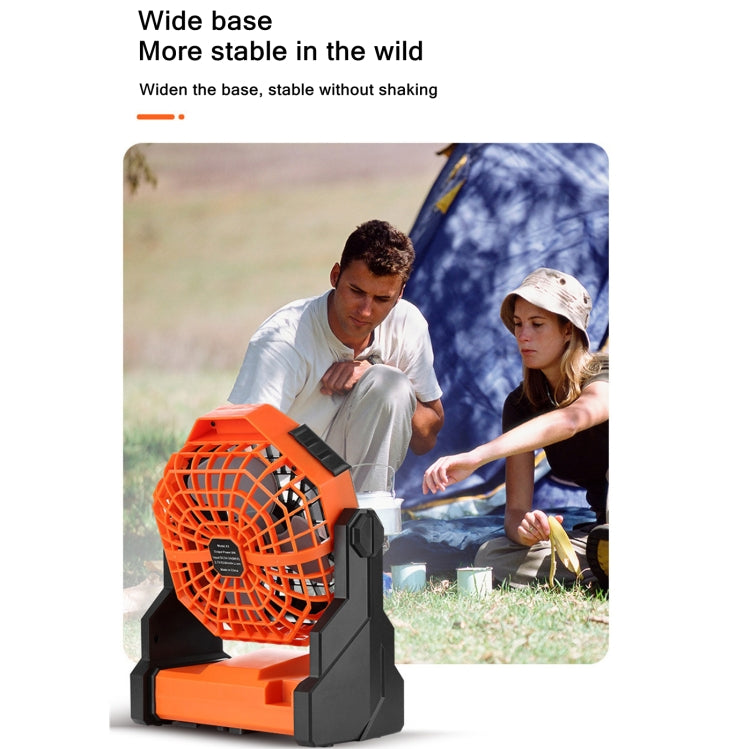 X3 Outdoor Portable Fan USB Charging Air Cooling Fan with LED Night Lamp (Green)