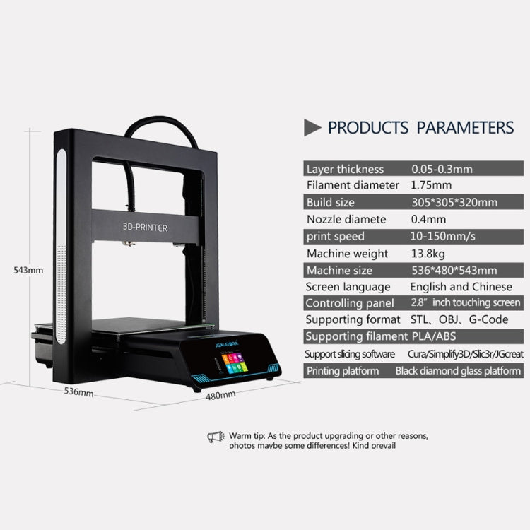 JGAURORA A5S Desktop High Precision Metal Plate Frame Three-Dimensional Physical 3D Printer - free shipping - PMC Jewellery - Order now!