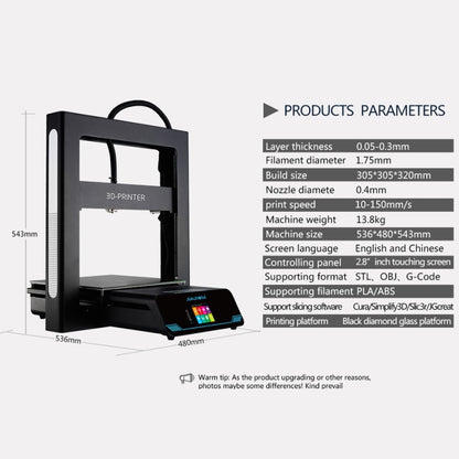 JGAURORA A5S Desktop High Precision Metal Plate Frame Three-Dimensional Physical 3D Printer - free shipping - PMC Jewellery - Order now!
