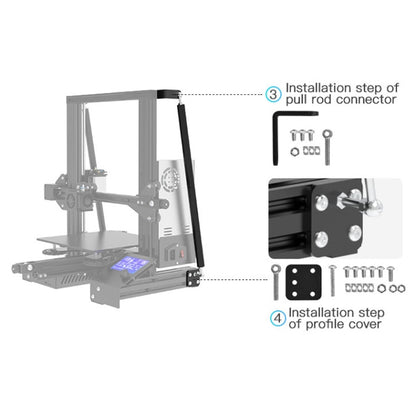Creality Ender-3 / 3Pro Tie Rod Fixed Support Frame 3D Printer Structure Bracket - Parts by Creality | Online Shopping South Africa | PMC Jewellery | Buy Now Pay Later Mobicred