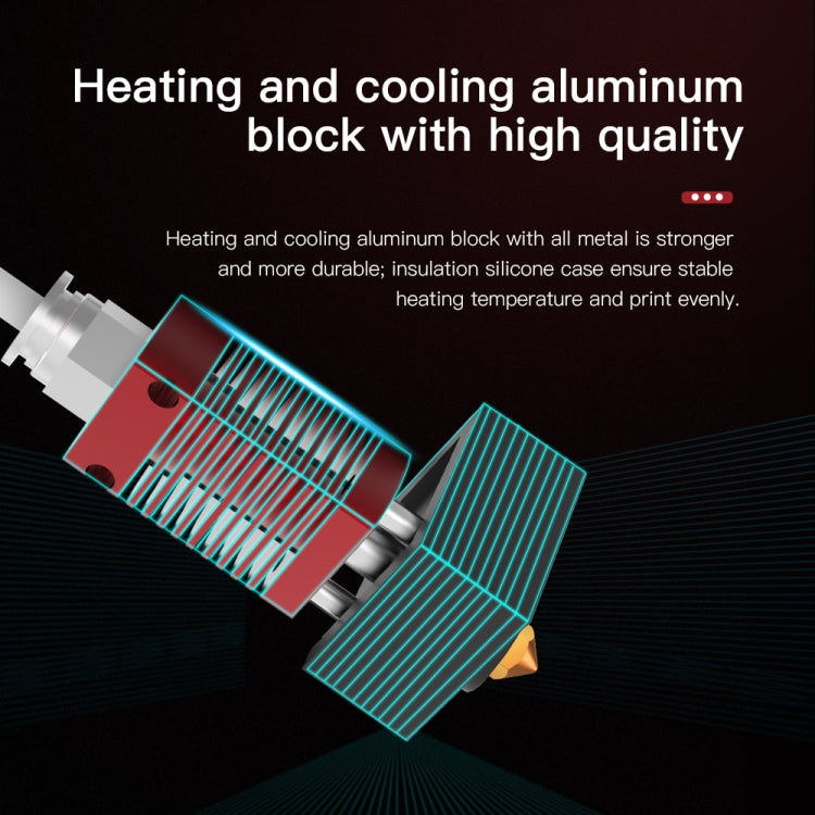 Creality 24V 40W Extruder Nozzle Hot End Kit with Temperature Thermistor & Heating Tube for Ender-3 3D Printer - free shipping - PMC Jewellery - Order now!