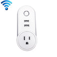 SA-002 2 USB Ports + 1 US Socket WiFi Smart Power Plug Socket, Compatible with Alexa and Google Home, AC 110V-230V, US Plug - Smart Socket by PMC TechLife | Online Shopping South Africa | PMC TechLife