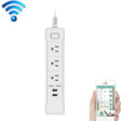C198A 2 USB Ports + 3 US Sockets WiFi Smart Power Plug Socket, Compatible with Alexa and Google Home, AC 110V-240V, US Plug(White) - Smart Socket by PMC TechLife | Online Shopping South Africa | PMC TechLife