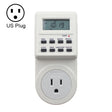 AC 120V Smart Home Plug-in LCD Display Clock Summer Time Function 12/24 Hours Changeable Timer Switch Socket, US Plug - free shipping - PMC TechLife - Order now!