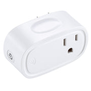 JH-G09U 15A 2.4GHz WiFi Control Hubless Smart Home Power Socket Works with Alexa  & Google Home, AC 100-240V, US Plug (White)
