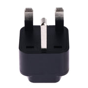 Portable Universal Socket to UK Plug Power Adapter Travel Charger (Black)