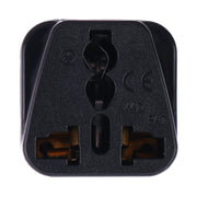 Portable Universal Socket to UK Plug Power Adapter Travel Charger (Black)