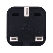 Portable Universal Socket to UK Plug Power Adapter Travel Charger (Black)