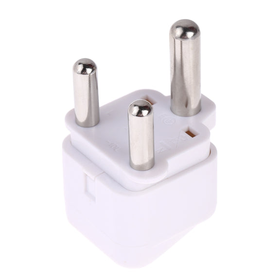 Portable Universal Socket to (Large) South Africa Plug Power Adapter Travel Charger (White)