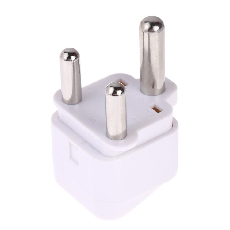 Portable Universal Socket to (Large) South Africa Plug Power Adapter Travel Charger (White)