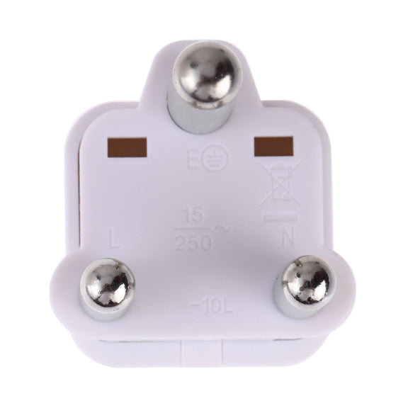 Portable Universal Socket to (Large) South Africa Plug Power Adapter Travel Charger (White)