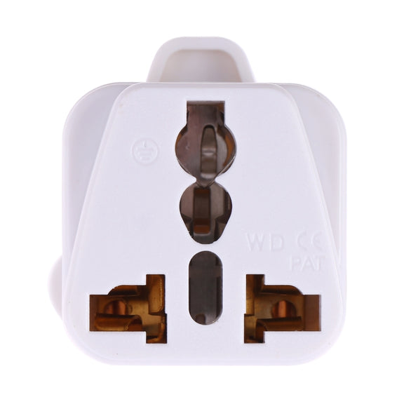 Portable Universal Socket to (Large) South Africa Plug Power Adapter Travel Charger (White)