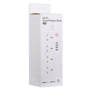4 x USB Ports + 4 x UK Plug Jack 13A Max Output WiFi Remote Control Smart Power Socket Works with Alexa & Google Home, AC 100-240V, UK Plug