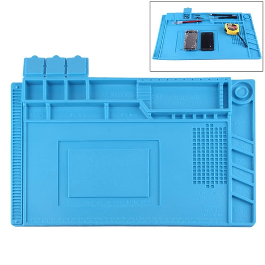 Maintenance Platform Anti-static Anti-slip High Temperature Heat-resistant Repair Insulation Pad Silicone Mats, Size: 45cm x 30cm (Blue) - free shipping - PMC Jewellery - Order now!