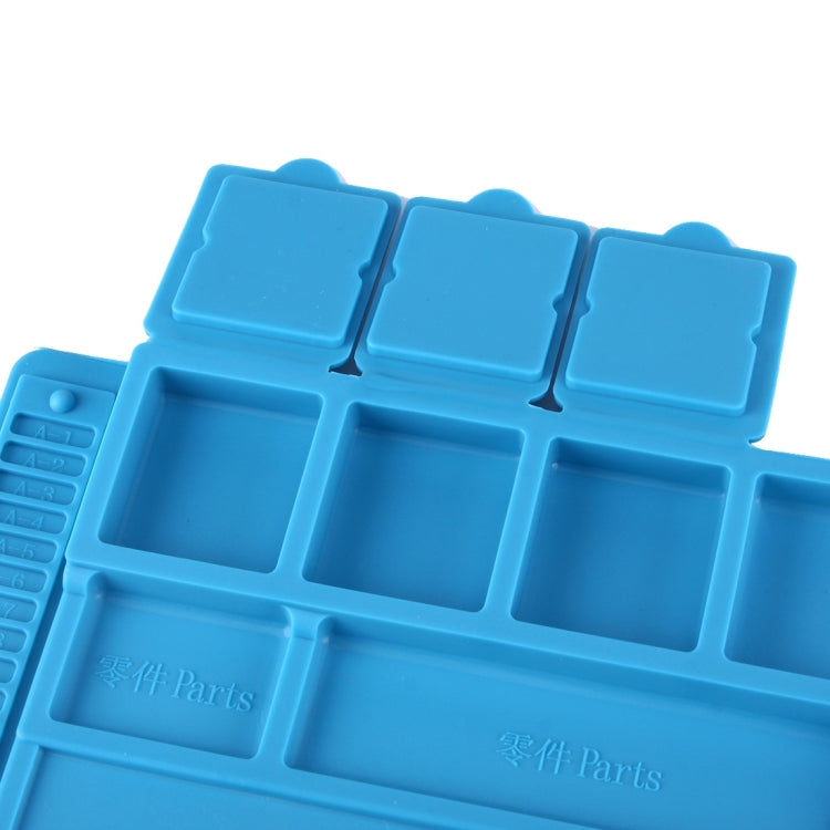 Maintenance Platform Anti-static Anti-slip High Temperature Heat-resistant Repair Insulation Pad Silicone Mats, Size: 45cm x 30cm (Blue) - free shipping - PMC TechLife - Order now!