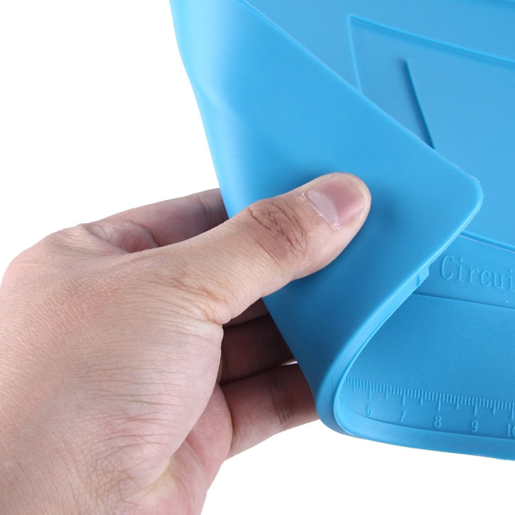 Maintenance Platform Anti-static Anti-slip High Temperature Heat-resistant Repair Insulation Pad Silicone Mats, Size: 45cm x 30cm (Blue) - free shipping - PMC TechLife - Order now!
