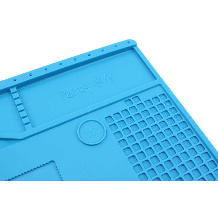 JIAFA S-150 Maintenance Platform Heat-resistant Repair Insulation Pad Silicone Mats with Screws Position(Blue) - Working Mat by JIAFA | Online Shopping South Africa | PMC TechLife | Buy Now Pay Later Mobicred